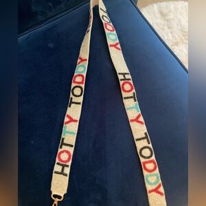 Ole Miss clear game day bag, Seed bead “Hotty Toddy” strap and earring set.